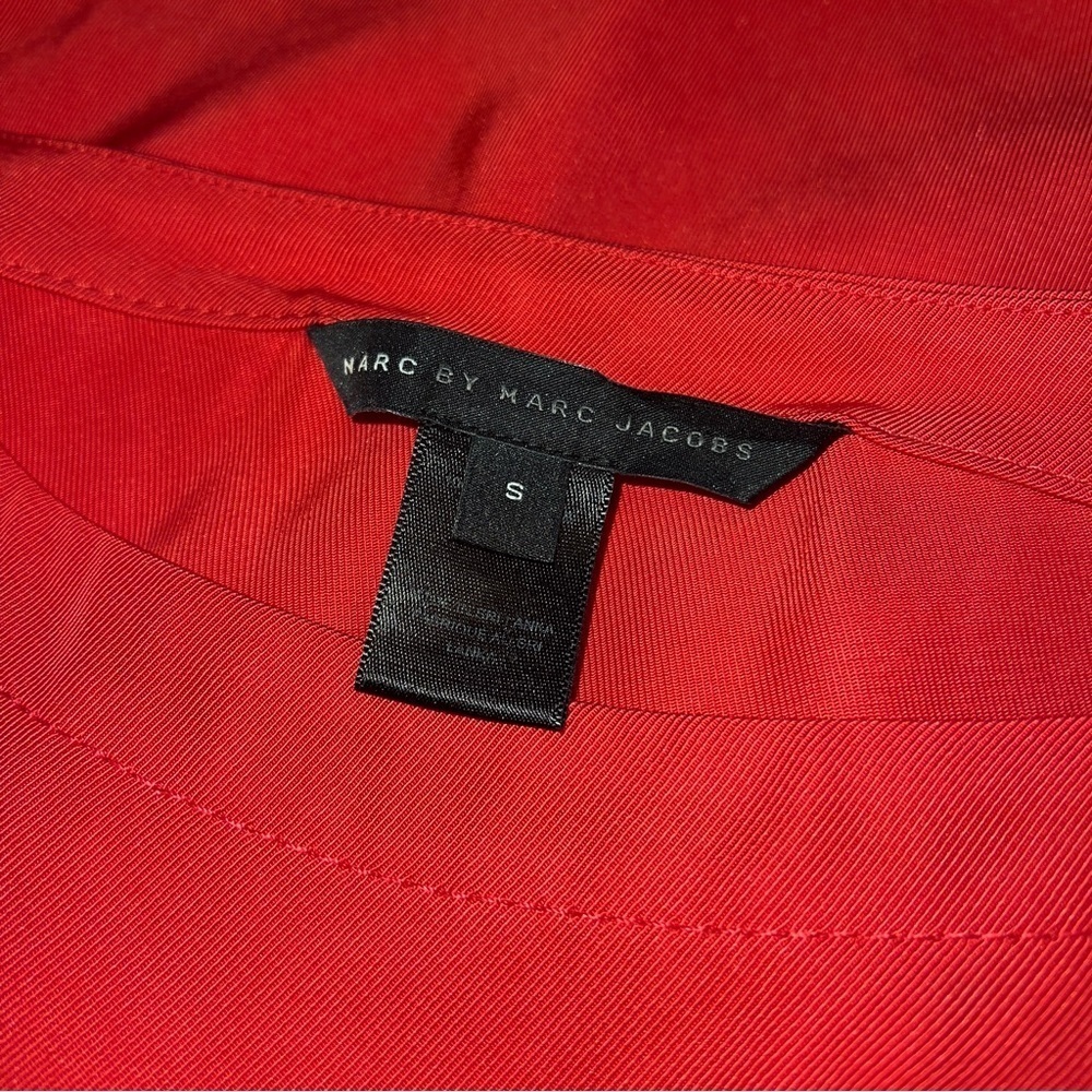 ✨ Marc by Marc Jacobs Red “Clark" Zipper Trim Dress - Picture 7 of 7
